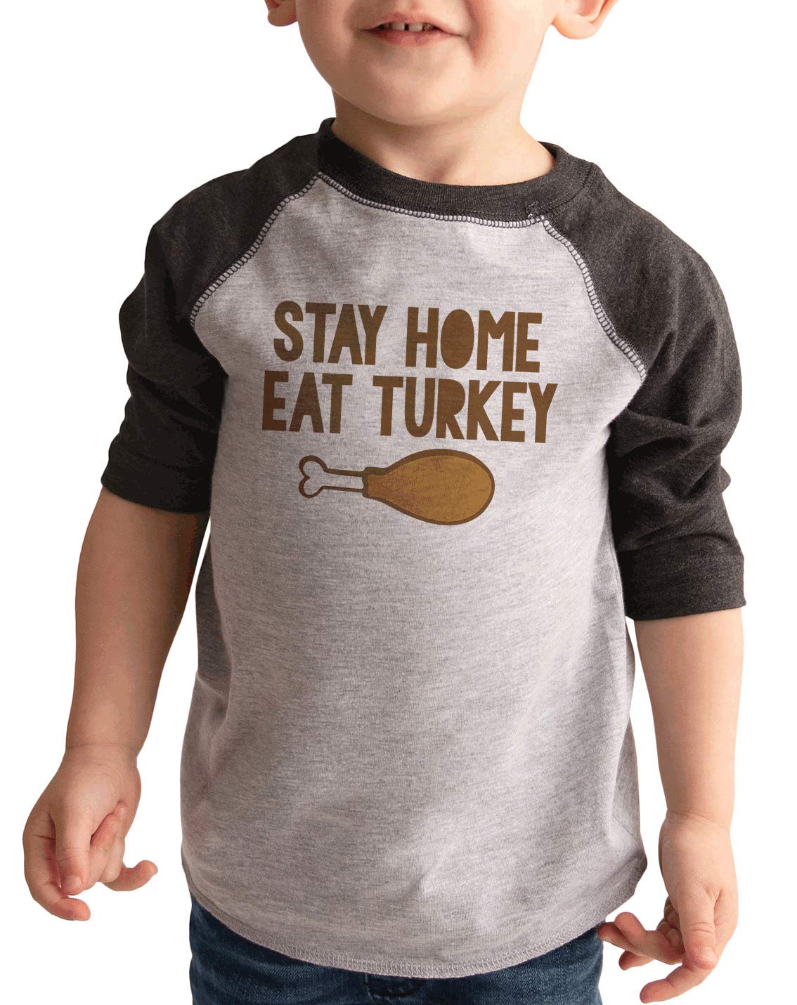 7 Ate 9 Apparel Kids Thanksgiving Turkey Shirt - Cute Holiday Outfit for Family Gatherings & Fall Photoshoots
