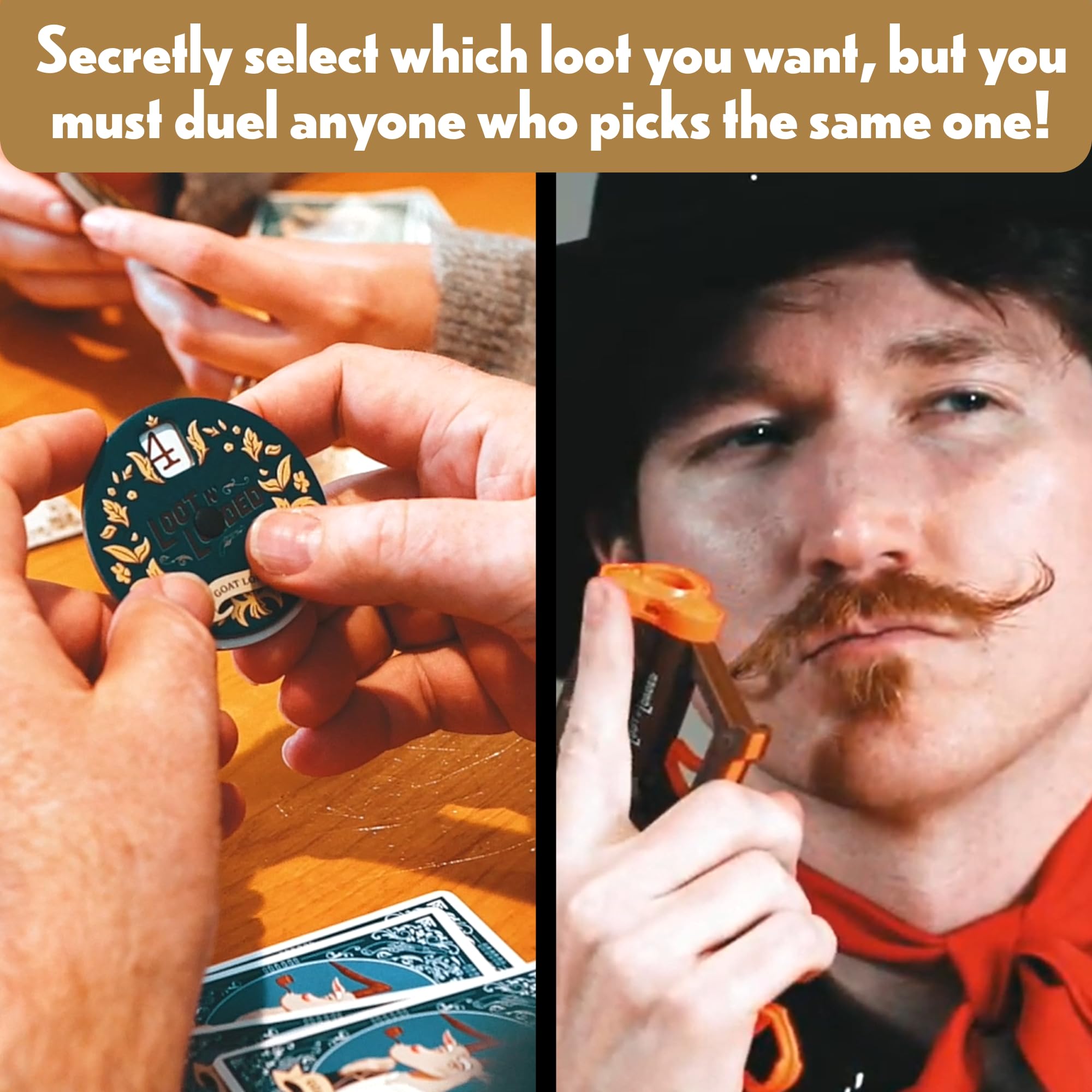 Quick Draw Card Game with Toy Guns - Fun for Family & Party, 2-6 Players