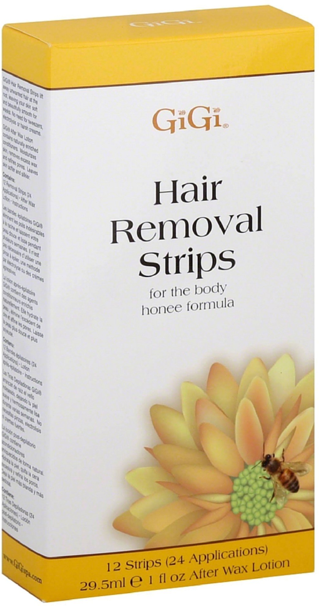 GiGi Hair Removal Wax Strips for Body & Legs - 12 Strips (Pack of 11) | Painless Hair Removal for Smooth Skin | At-Home Waxing Kit for Women & Men | Perfect for Bikini Line, Arms, Underarms & More