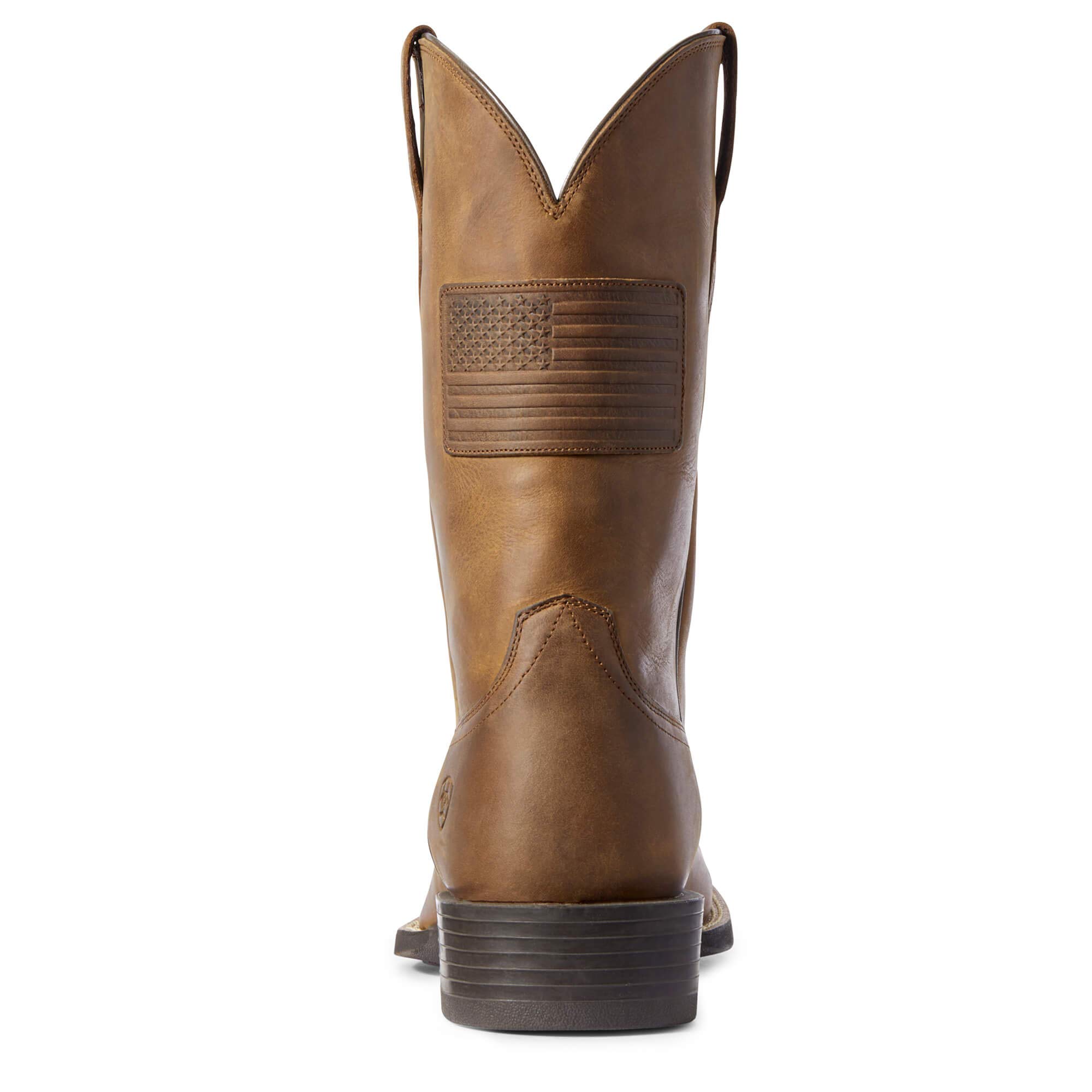 Ariat Men's Sport Patriot II Western Boot - Durable Cowboy Boots for Riding & Work | Comfortable Leather Work Boots for Ranch, Rodeo & Outdoor Activities