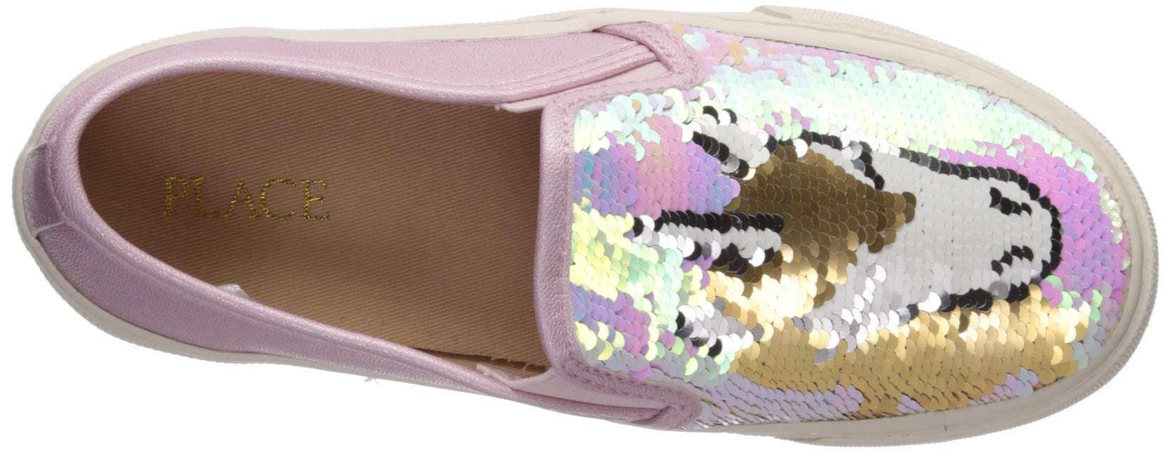 The Children's Place Girls' Sparkle Slip-On Sneakers | Lightweight Comfort Shoes for School, Play & Everyday Wear