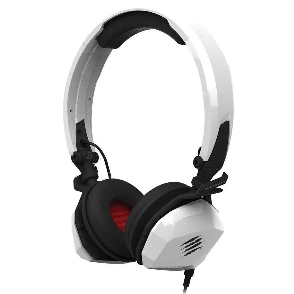 Mad Catz F.R.E.Q. M Foldable Stereo Gaming Headset - Compatible with PC, Mac, iPhone 7, Android & Samsung Devices - Gloss White (Perfect for Mobile Gaming, Music & Online Meetings)