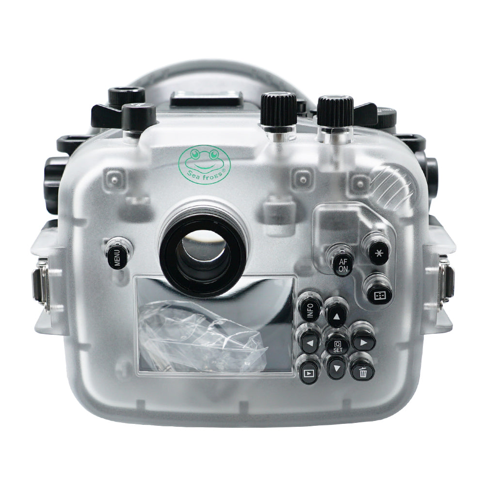 SeaFrogs 40m/130ft Underwater Housing for Canon EOS RP - Waterproof Camera Case with 6