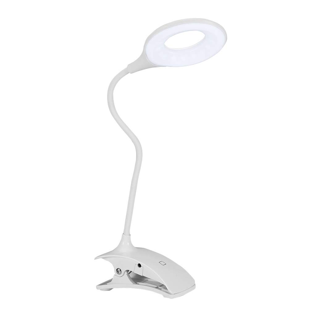 Portable Rechargeable LED Desk Lamp with Touch Switch - Flexible & Sturdy Study Light for Dorm, Home, Office, Cafe and School - Perfect for Reading, Working and Night Study