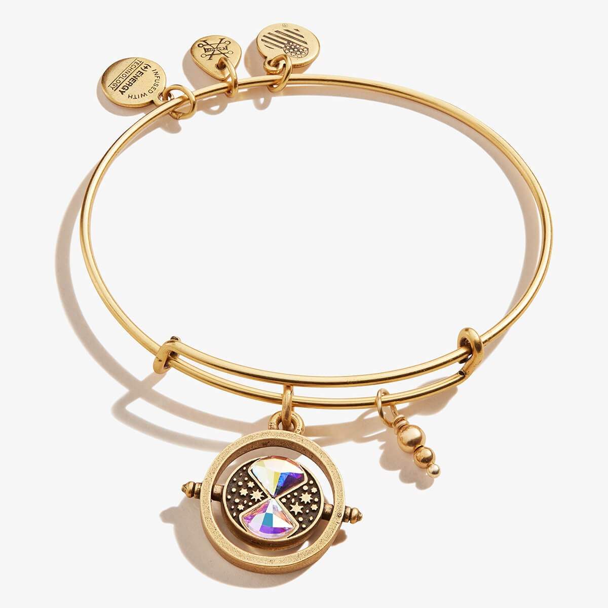 Harry Potter Time Turner Spinner Charm Bangle - Authentic Wizarding World Jewelry for Cosplay, Gift & Collectible - Perfect for Halloween, Comic Con & Potterhead Events