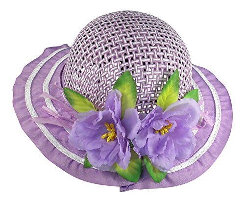 Butterfly Twinkles Girls Tea Party Dress Up Play Set for 2 - Elegant Sun Hats, Gloves & Hand Fans - Pretend Play Costume for Afternoon Tea, Birthday Parties & Dress Up Games