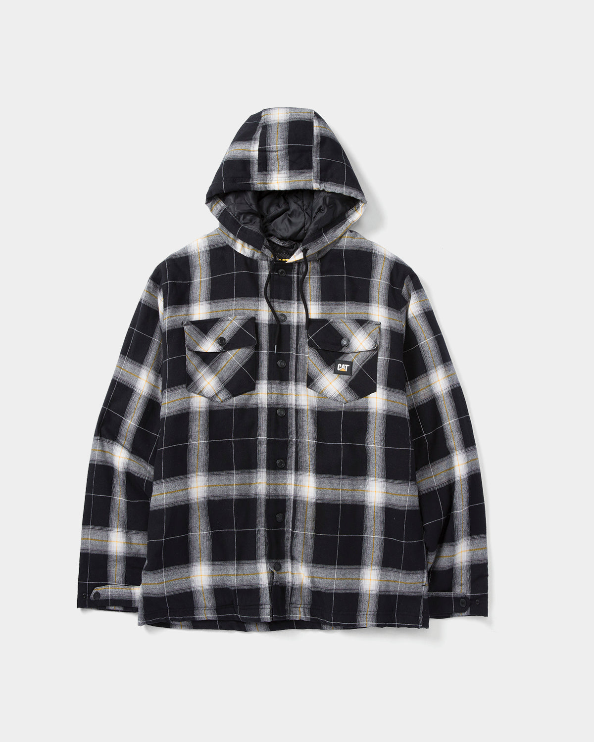 Men's Hooded Flannel Shirt Jacket - Soft Plaid Lined Coat for Outdoor Camping Hiking and Casual Wear