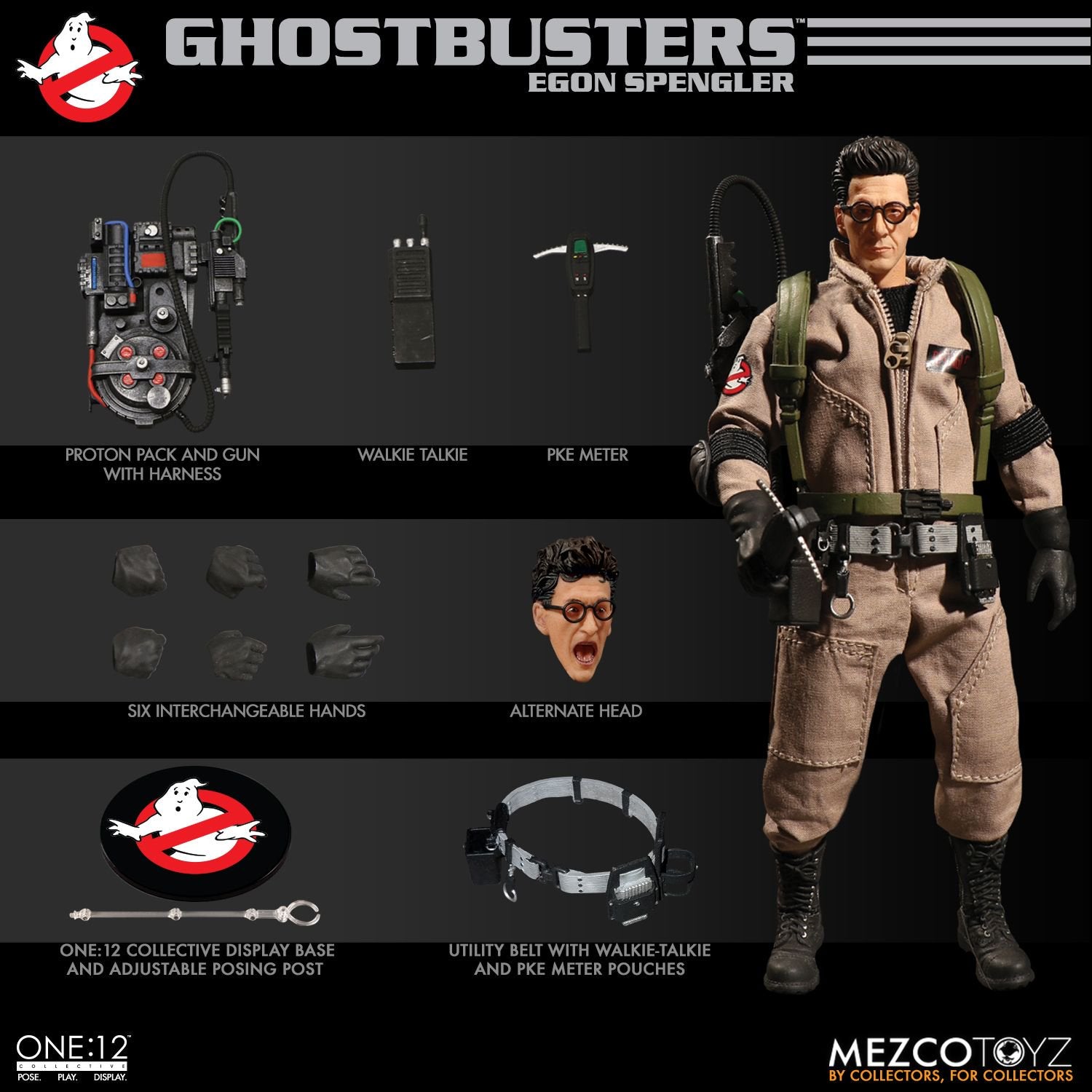 Mezco Toyz One:12 Collective Ghostbusters Deluxe Box Set - 1/12 Scale Action Figures (6-Pack) | Perfect for Collectors, Display & Ghostbusters Fans