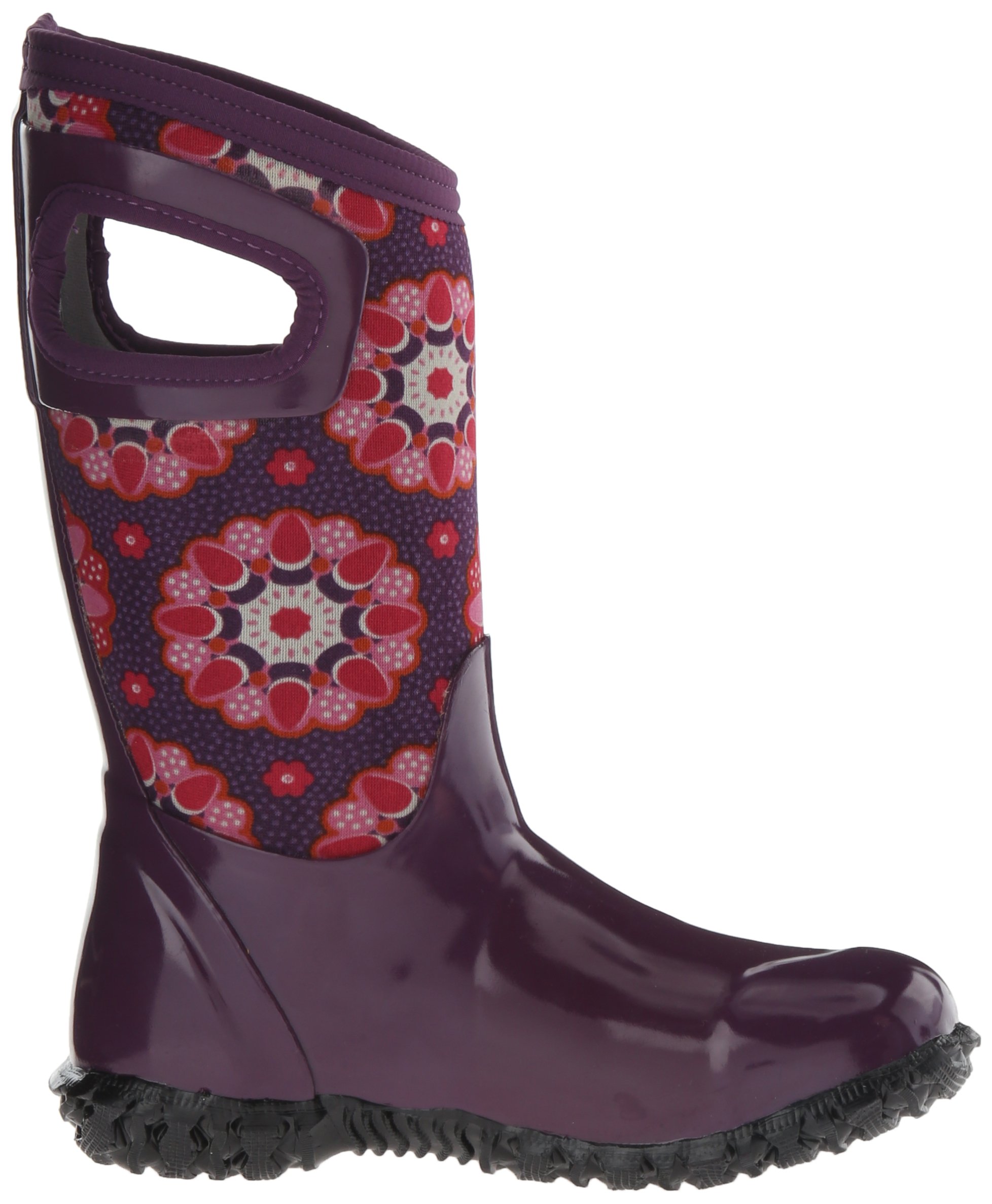Bogs North Hampton Kaleidoscope All-Weather Waterproof Rain Boots for Kids - Purple Multi (Toddler Size 7 US) - Perfect for Outdoor Play, Puddle Jumping & Rainy Day Adventures