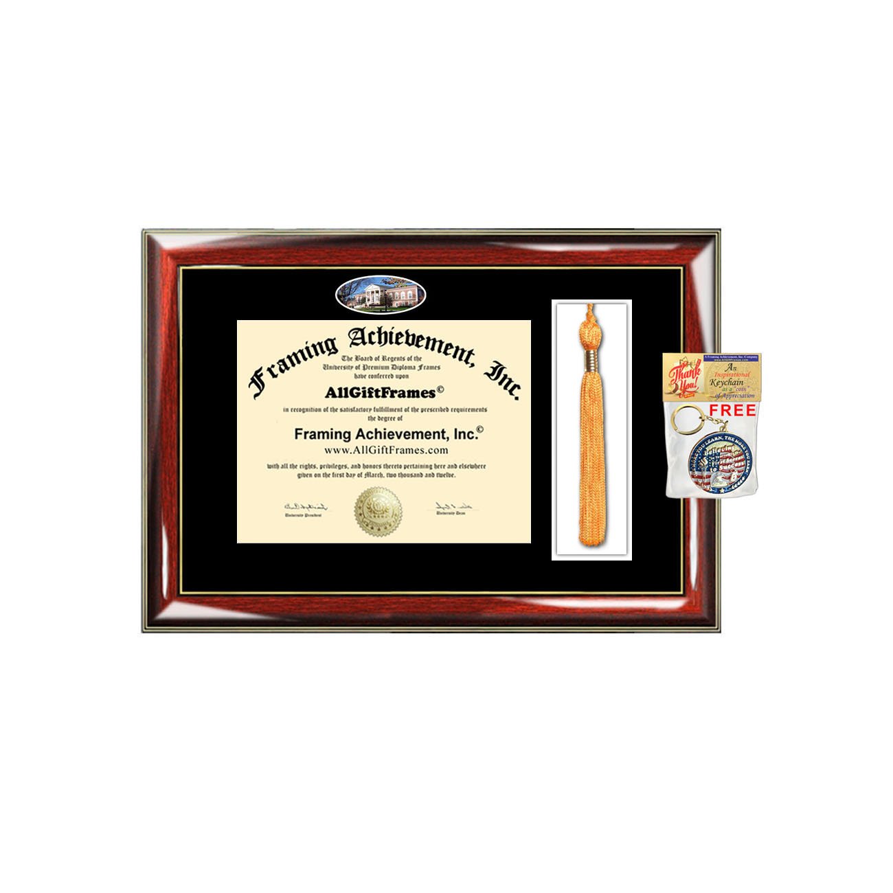 Radford University Diploma Frame with Tassel Holder - Double Black Matted Graduation Certificate Display Case for Bachelor, Master, MBA, Doctorate & PhD - Perfect Graduation Gift for Campus Photos & Degree Framing