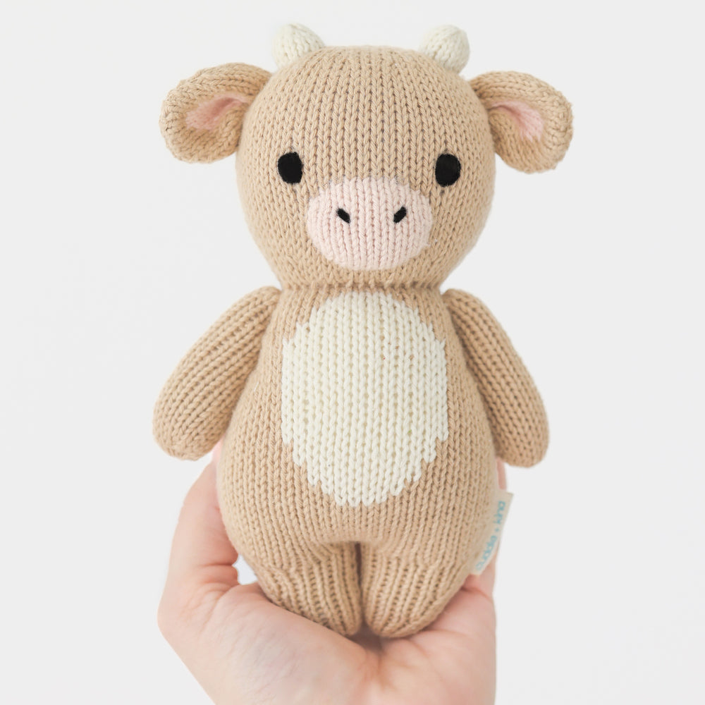Soft Plush Baby Cow Stuffed Animal - Adorable Cuddle Toy for Kids, Nursery Decor & Gift Idea - Perfect for Bedtime, Playtime & Comfort