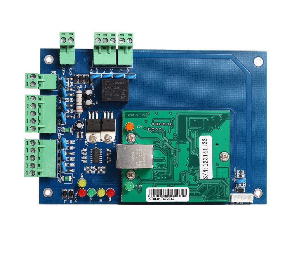Professional Single Door Wiegand 26-bit TCP/IP Network Access Control Panel - Secure Door Entry System for Office Buildings, Smart Homes & Commercial Security