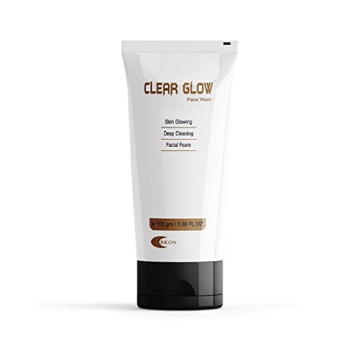100ml CLEARGLOW Brightening Face Wash - Whitening, Pigmentation Treatment & Glow Boosting Creamy Cleanser for Radiant Skin | Daily Skincare Routine, Morning & Night Use