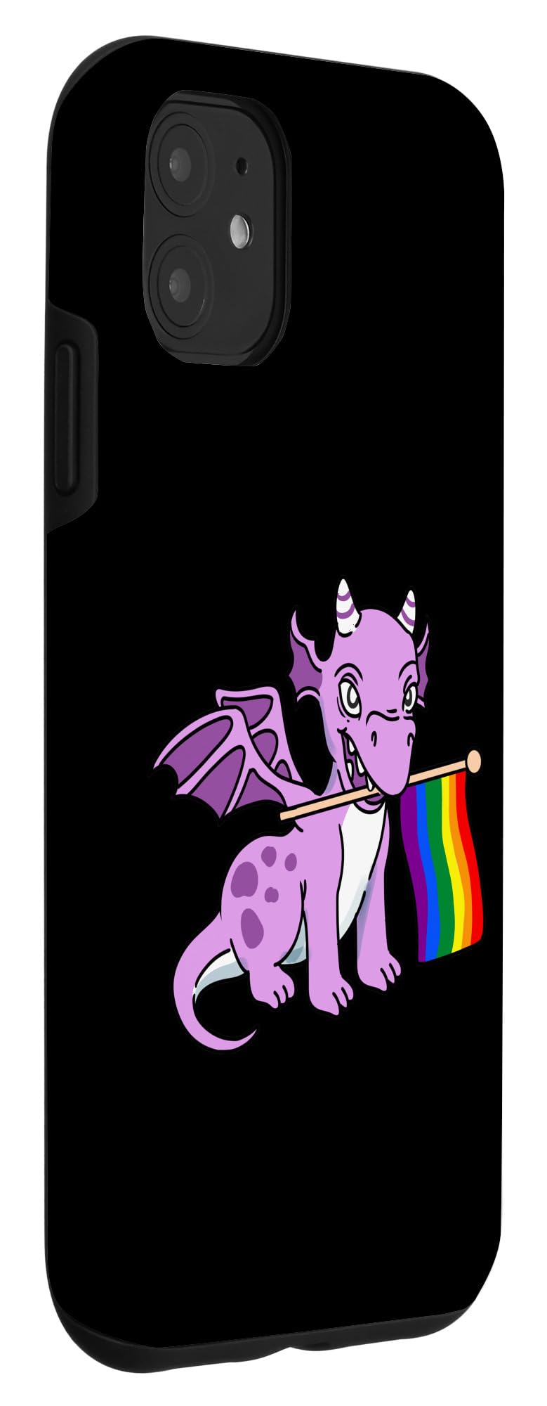 iPhone 11 Case - Rainbow Dragon Pride Protective Cover | Durable Shockproof Phone Case for LGBTQ+ Community | Perfect for Pride Parades, Festivals & Daily Use