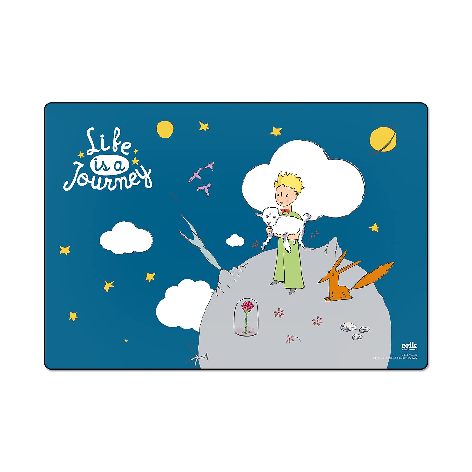 Grupo Erik The Little Prince Mouse Pad & Desk Mat - 13.5x19.5 Inch (34.5x49.5cm) Non-Slip Desk Protector | Cute Office & School Stationery | Perfect for Work, Study & Gaming Desks