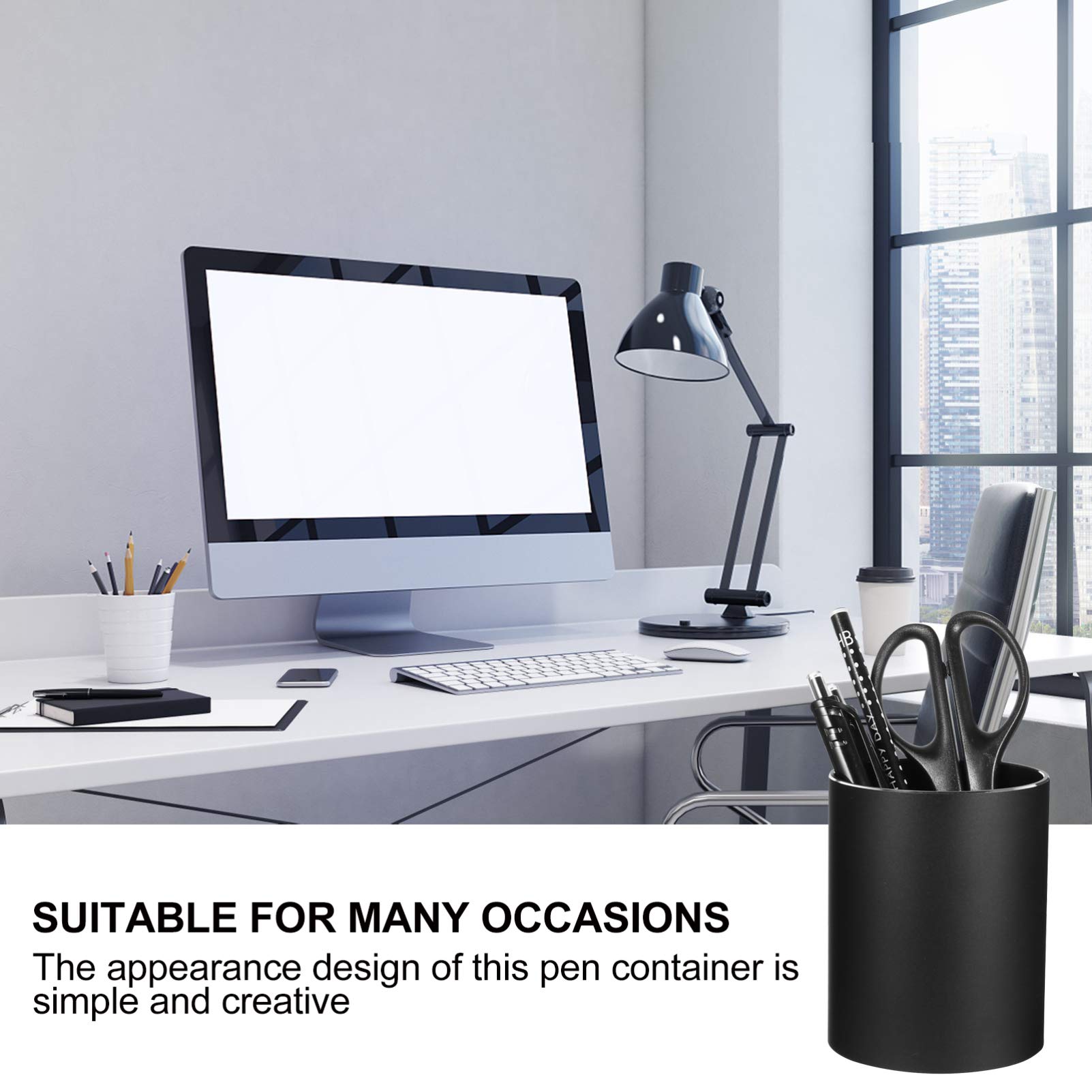 DOITOOL Metal Pen Holder - 1 Pc Office Desk Organizer for Pens, Pencils & Markers - Perfect for Home, Office & School Workspace Organization