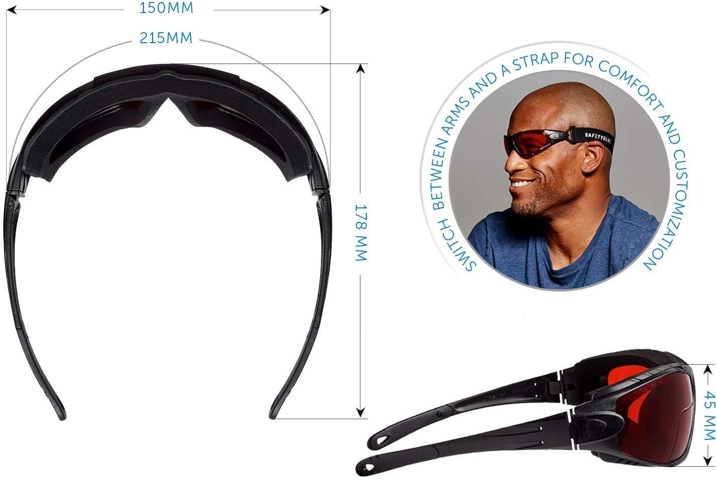 Blue Light Blocking Glasses for Better Sleep - Sleep Savior Deluxe Night Lenses for Bedtime & Screen Use