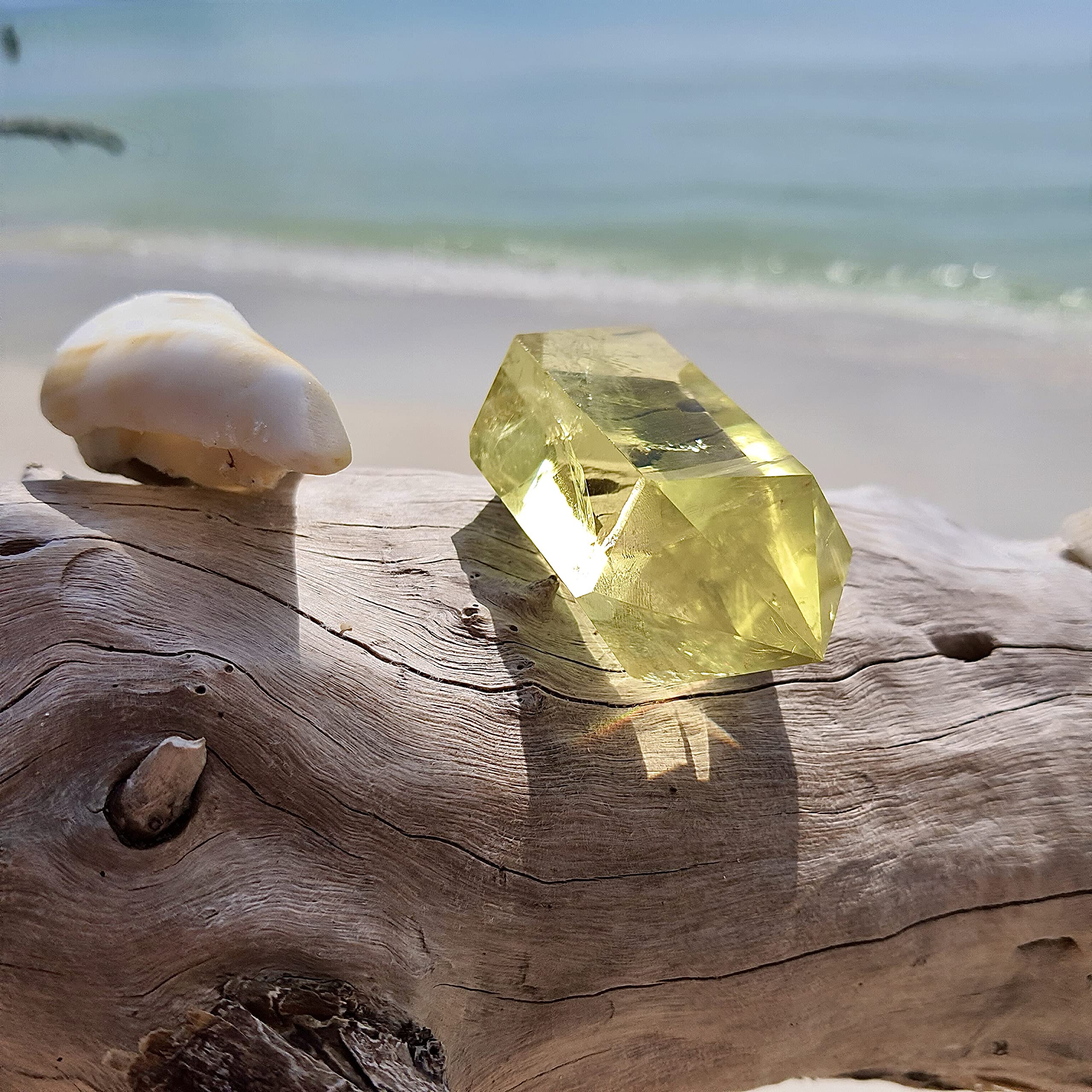 Natural Pure Citrine Crystal - Large Double Terminated Healing Stone for Manifesting Dreams & Wealth | Manipura Chakra Cleansing | Metaphysical Meditation & Reiki Energy | Perfect for Home Decor, Yoga Practice & Spiritual Gifts