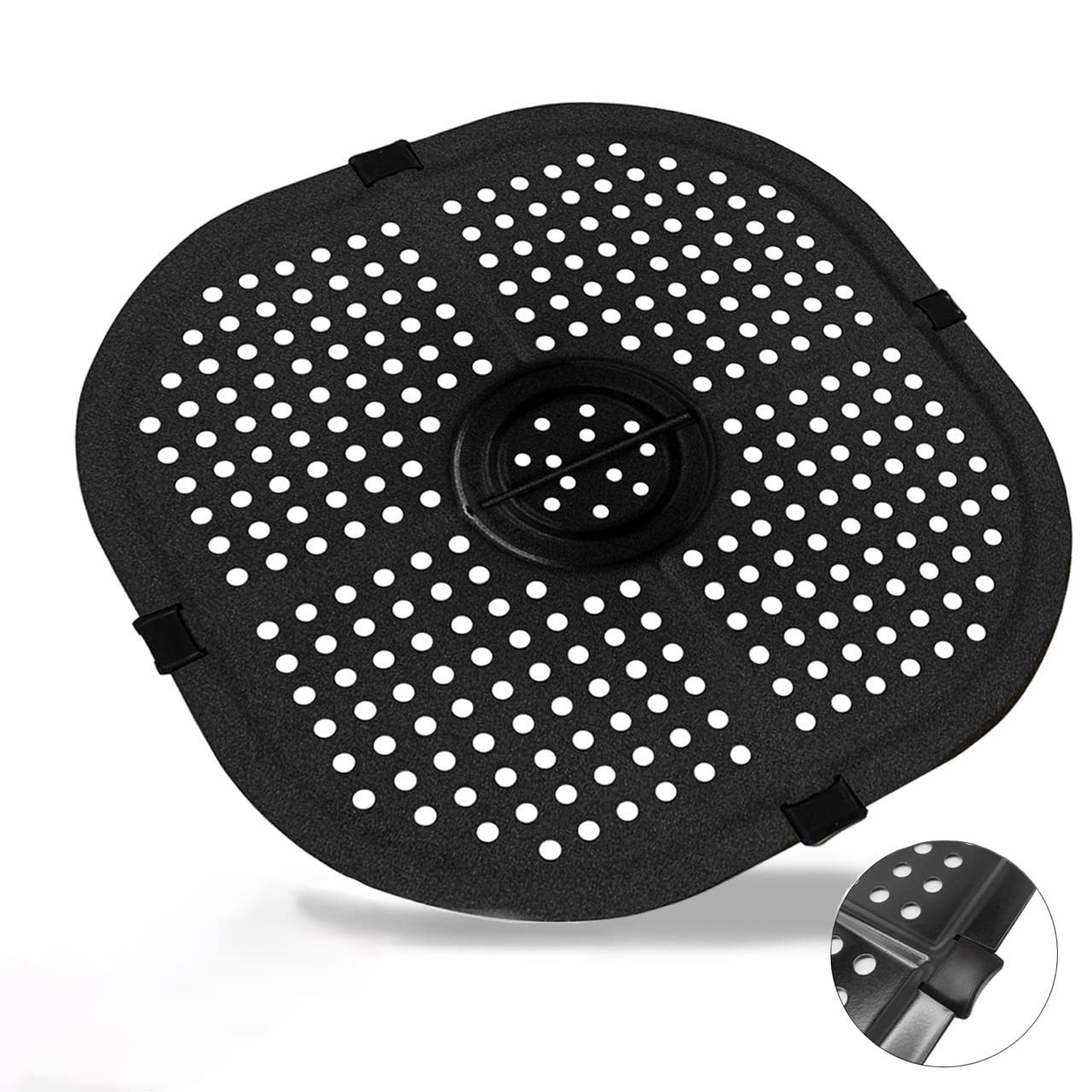 Nonstick Air Fryer Grill Pan Replacement for COROSI 5QT, Instant Dreo, Gourmia & Chefman Air Fryers - 9.1