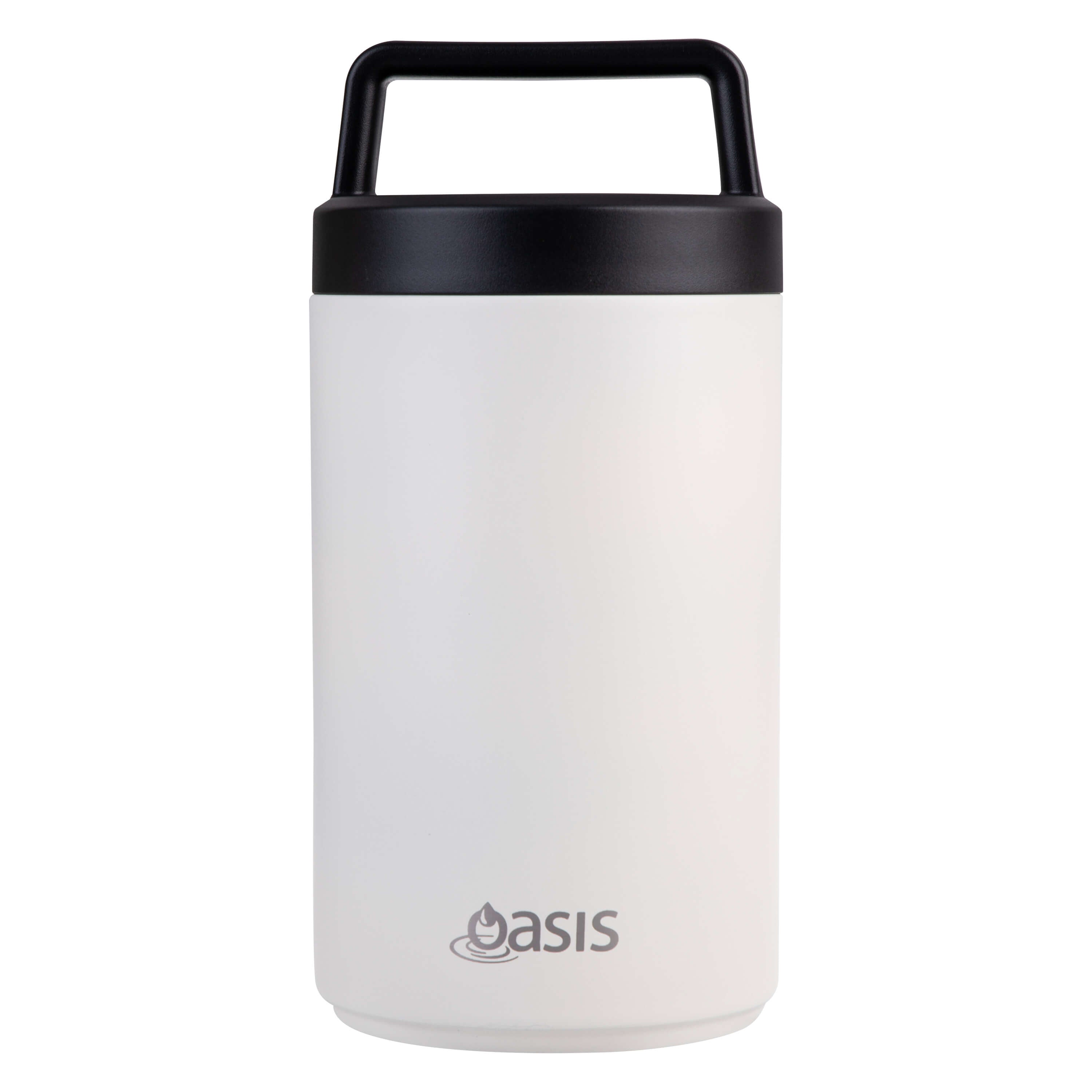 Premium Double Wall Vacuum Insulated Stainless Steel Food Flask - 700ml (24oz) Leak-Proof Thermal Lunch Container - White Alabaster Color - Ideal for Office, School, Picnics & Outdoor Activities