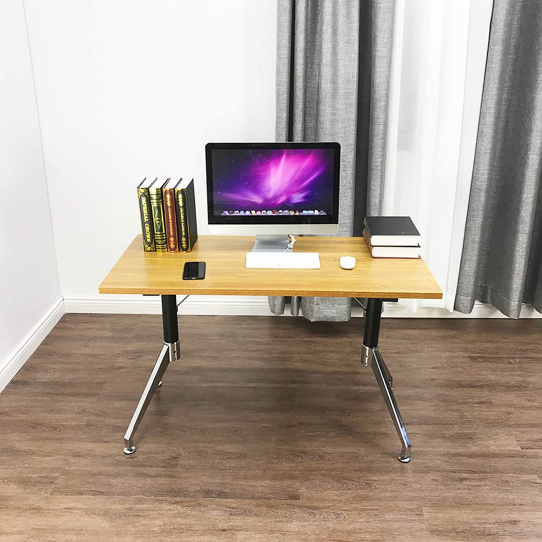 Black Wrought Iron DIY Furniture Support Feet - Non-Slip Desk Legs for Computer Tables & Workstations (1 Pack) | Perfect for Home Office, Gaming Setup & Study Room Furniture