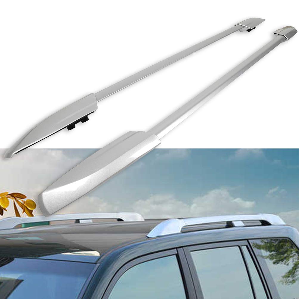 ECCPP Universal Roof Rack Side Rails for Toyota Highlander 2008-2013 - Heavy Duty 165LB Capacity Rooftop Cargo Carrier for Luggage, Canoe, Kayak, Bikes & Outdoor Gear - Perfect for Camping, Road Trips & Adventure Travel