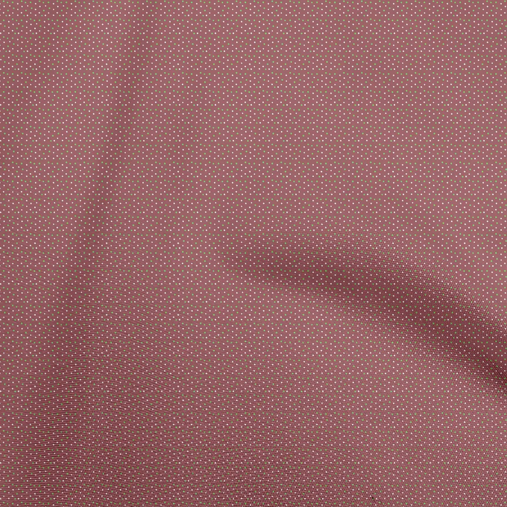 oneOone Velvet Pink Fabric Dot Print - 58 Inch Wide Sewing Material by The Yard for DIY Clothing & Crafts | Perfect for Dresses, Quilting, Home Decor Projects
