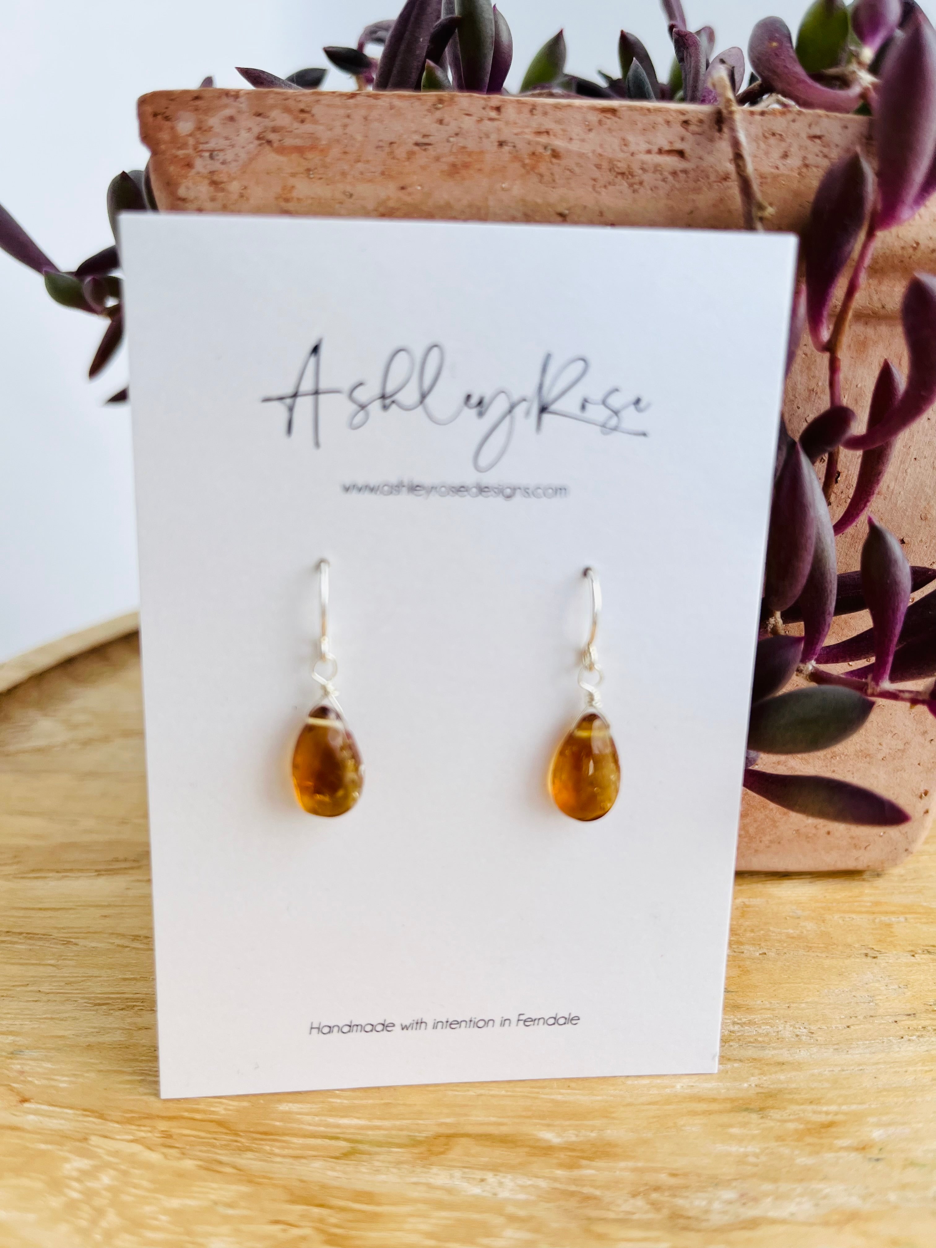 Ashley Rose Earrings for Women - Elegant Floral Dangle Earrings for Daily Wear & Special Occasions