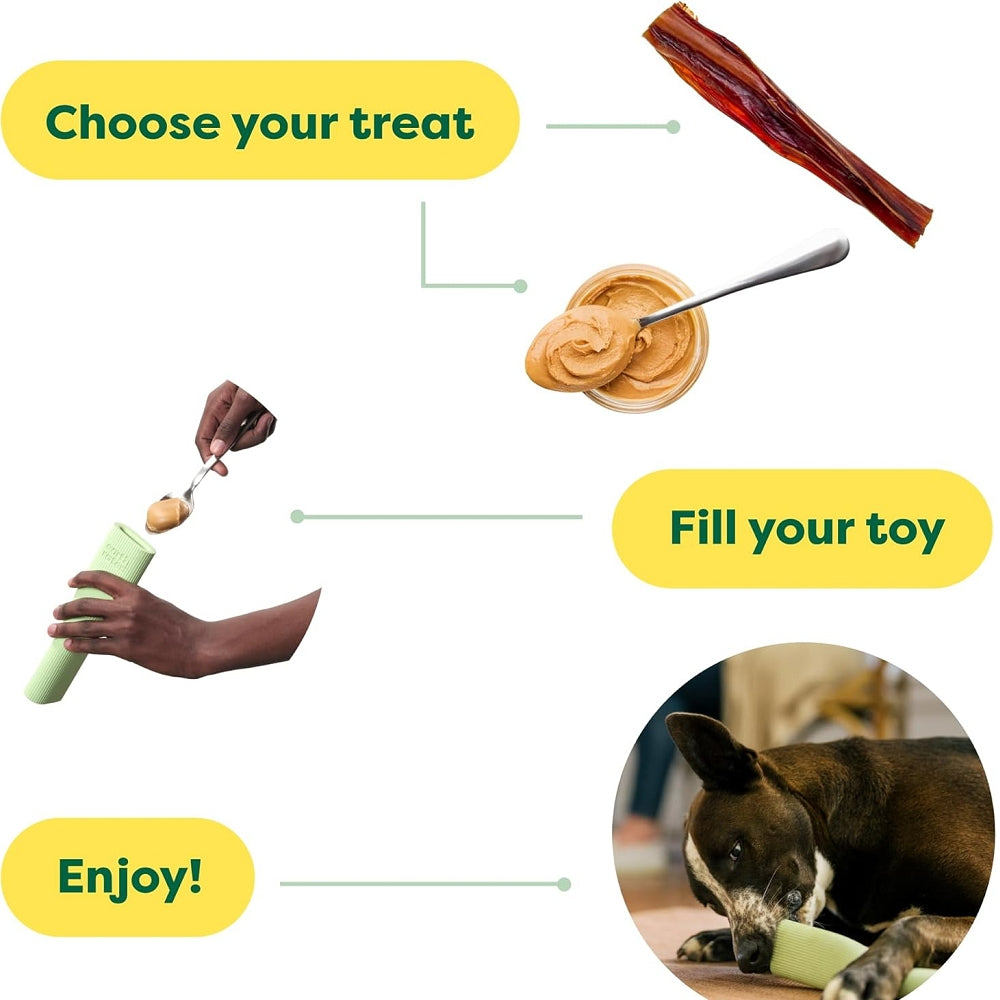 Natural Rubber Dog Chew Toy - Durable & Safe Pet Chewing Toy for Puppies & Adult Dogs - Perfect for Teething, Anxiety Relief & Playtime
