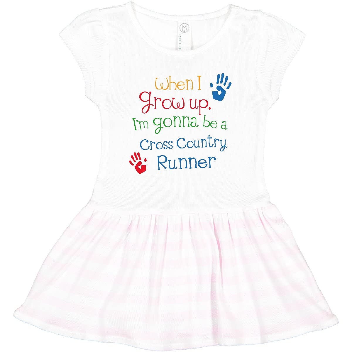 Inktastic Cross Country Runner Future Toddler Dress - Soft Cotton Athletic Running Outfit for Baby Girls - Perfect for Sports Day, Playdates & Casual Wear