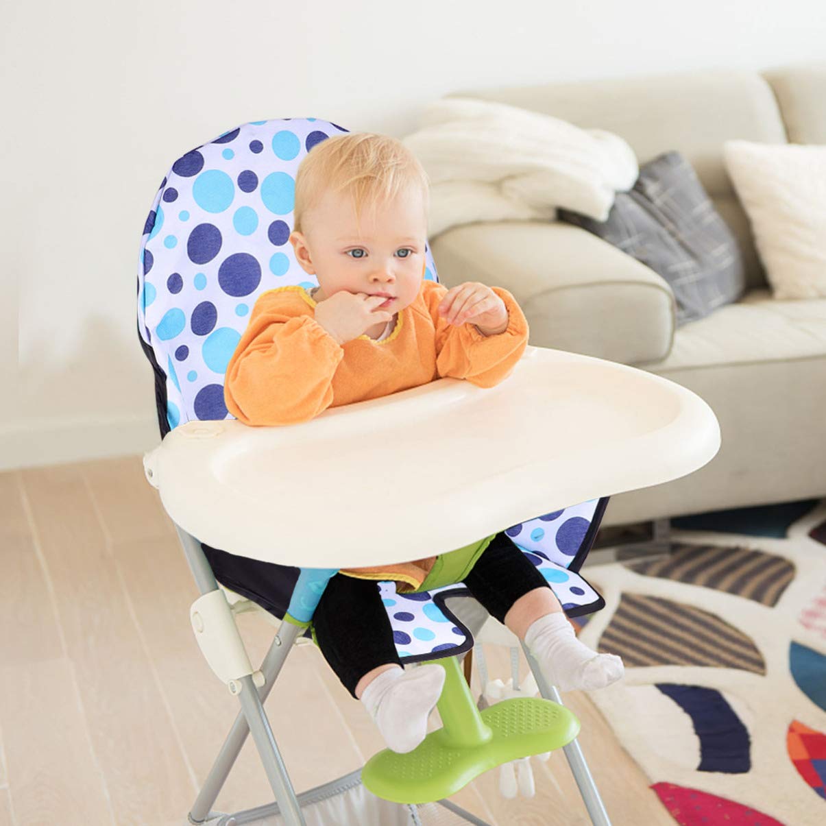 **Toddmomy Baby High Chair Cover - Washable & Breathable Dining Chair Cushion for Infants - 1PC Comfort Seat Pad for High Chairs, Booster Seats & Maternal Stores - Perfect for Home, Restaurants & Daycares**
