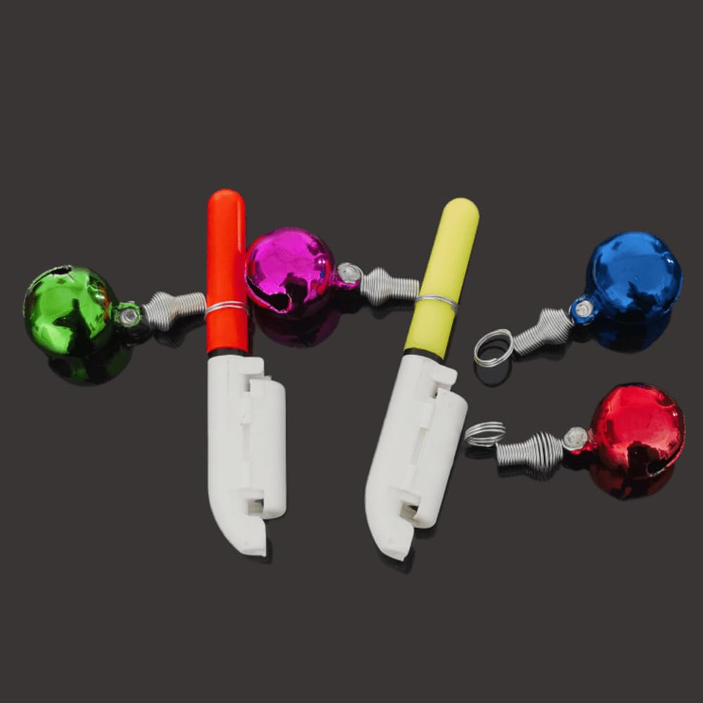 2PCS Fishing Alarm Bell & Glow Sticks with Buckle - Waterproof Luminous Rod Tip Lights for Night Fishing, Sea Fishing Accessories - Perfect for Nighttime Anglers & Fishing Enthusiasts (Ideal for Pier Fishing, Lake Fishing & Deep Sea Adventures)