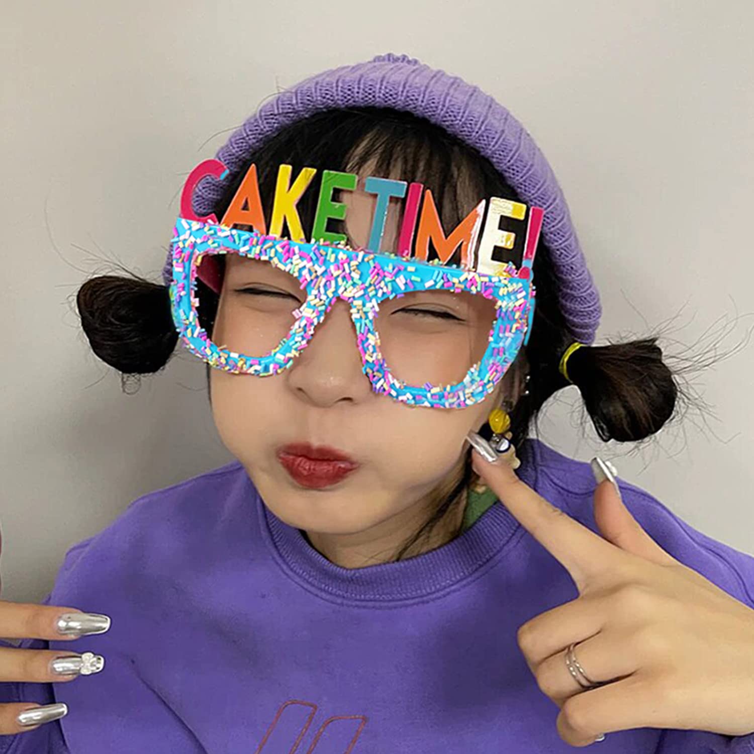AMFIN® Birthday Cake Decorations - Fun Sunglasses for Kids Birthday Party, Photo Shoot Props, Cake Topper Accessories (Pack of 1) - Perfect for Birthday Celebrations, Themed Parties, and Instagram Photos