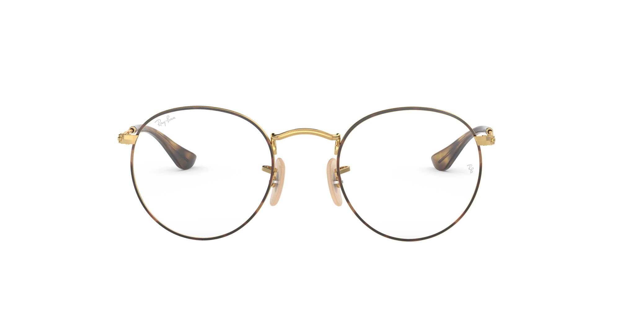 Ray-Ban Rx3447v Round Metal Prescription Eyeglass Frames - Classic Retro Style for Men & Women - Perfect for Reading, Driving & Fashion Accessories