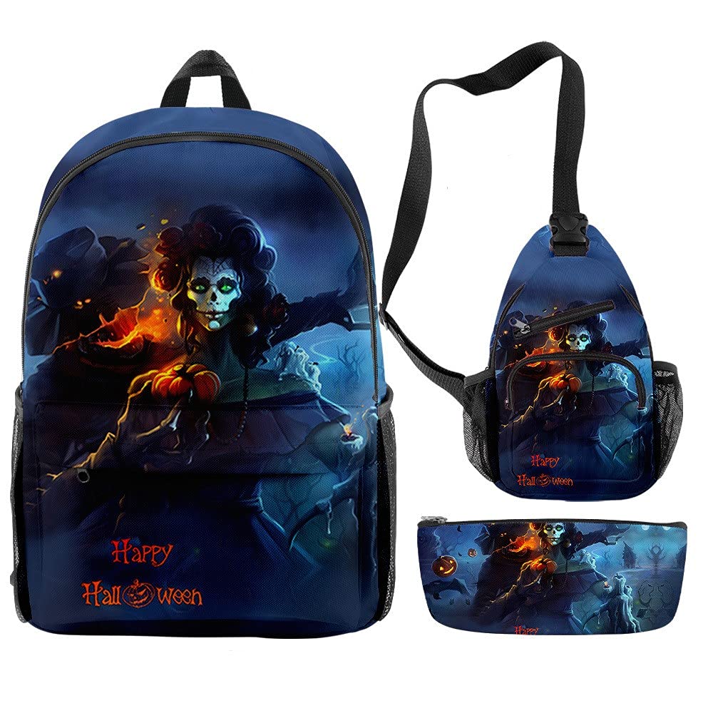 Backwoods Backpack - Durable Halloween Laptop Backpack for School, Travel & Work - Water-Resistant Shoulder Book Bag for Men & Women - Perfect for College, Commuting & Outdoor Adventures