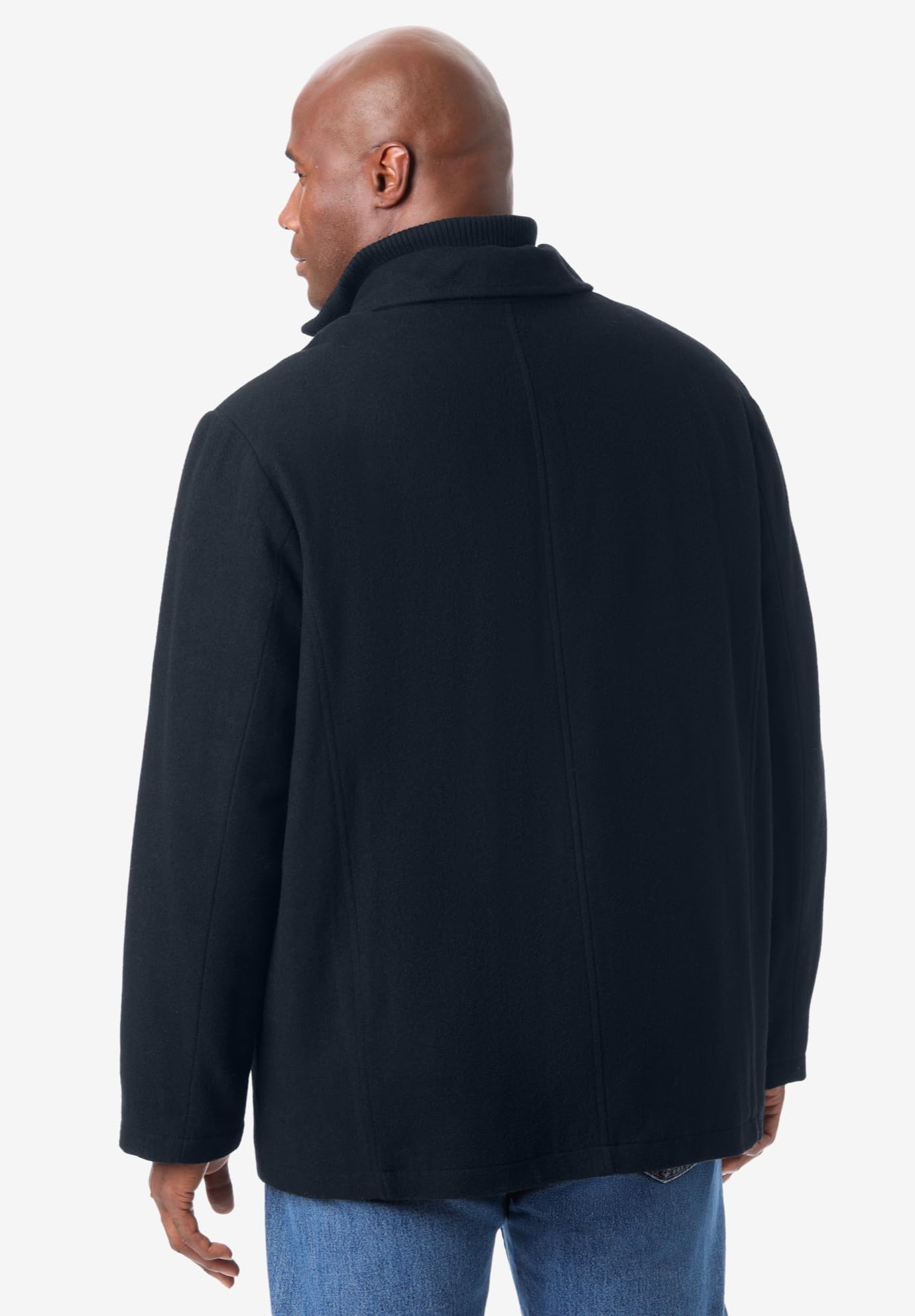 KingSize Men's Big & Tall Multi-Pocket Wool Inset Jacket - Warm Winter Coat for Outdoor Activities, Work & Casual Wear
