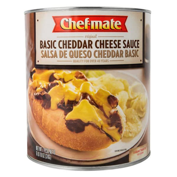 Best #10 Can Cheddar Cheese Sauce - Spray Cheese, Nacho & Pasta Sauce for Chips, Dips & Recipes | Creamy, Smooth & Delicious for Snacks, Parties & Cooking