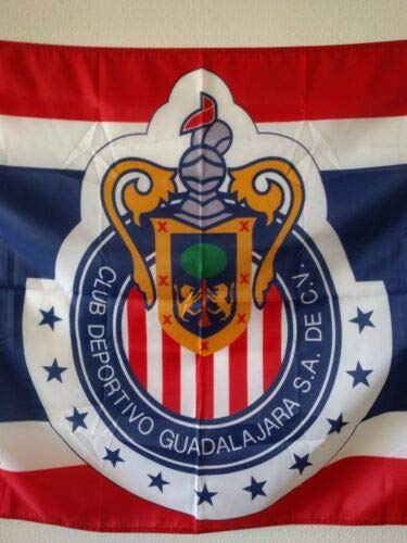 YukaBa Chivas Fans Flag Banner - 3x5 ft Guadalajara Mexico Soccer Flag for Home Decoration, Game Day Parties & Stadium Support