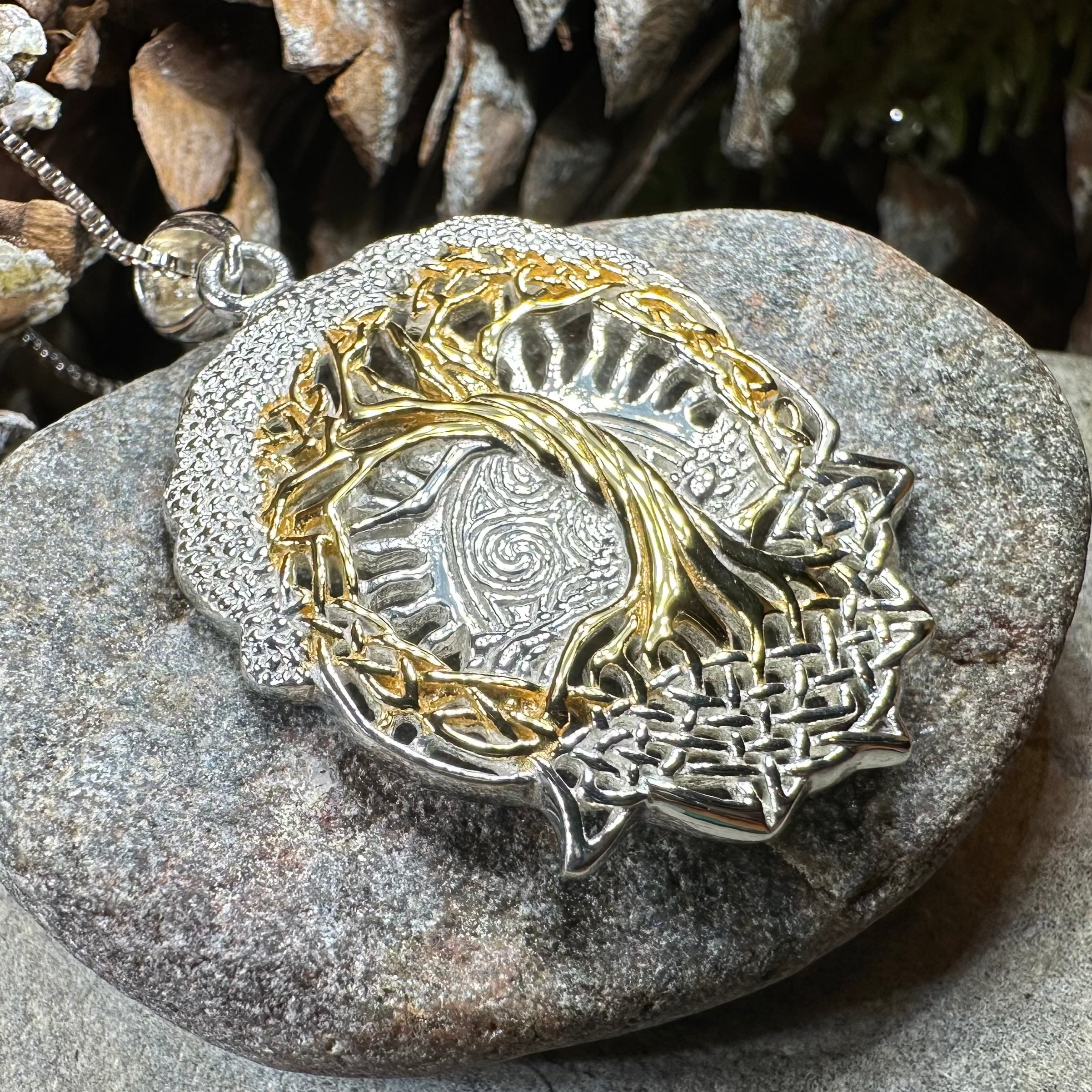 Celtic Dawn Tree of Life Pendant Necklace for Women - Sterling Silver Irish Jewelry Gift for Mom, Sister, Wife - Perfect for Weddings, Anniversaries & Spiritual Occasions