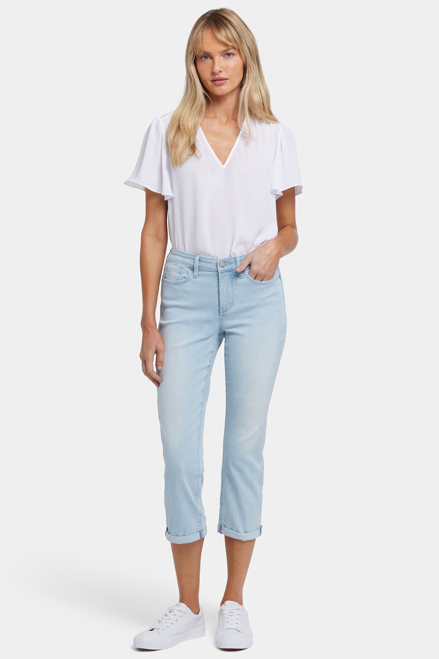 Chloe Women's Skinny Capri Jeans - High Waisted Stretch Denim Pants for Casual Wear | Perfect for Summer Outfits, Beach Vacations & Weekend Brunch