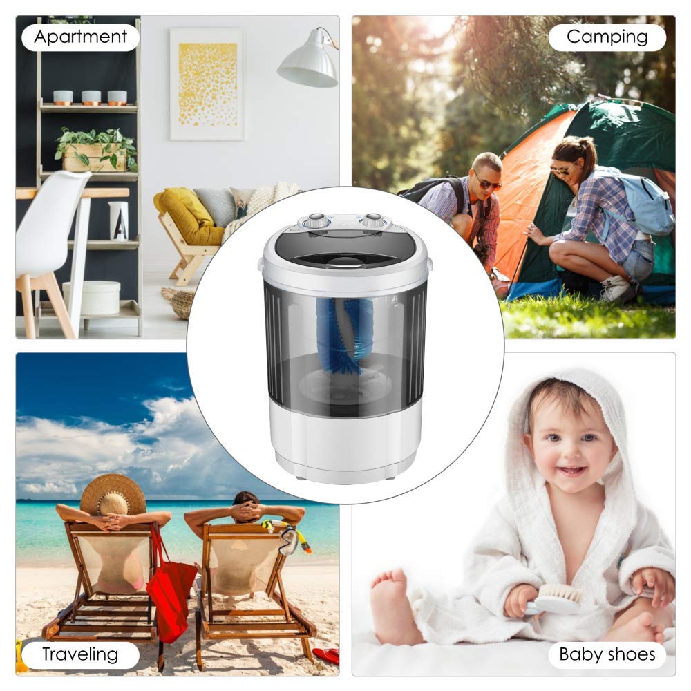 Portable Mini Shoes Washing Machine - Smart Automatic Shoe Cleaner for Sneakers, Running Shoes & More | Perfect for Apartments, Dorms, Camping & Travel | Compact & Easy to Use