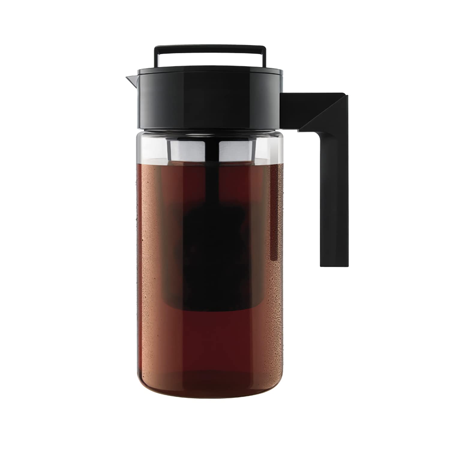 Takeya Patented Deluxe 1 Quart Black Cold Brew Coffee Maker - Perfect for Iced Coffee, Home Brewing & Office Use