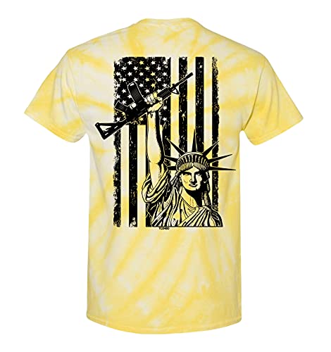 Pale Yellow Tie Dye - Back Print