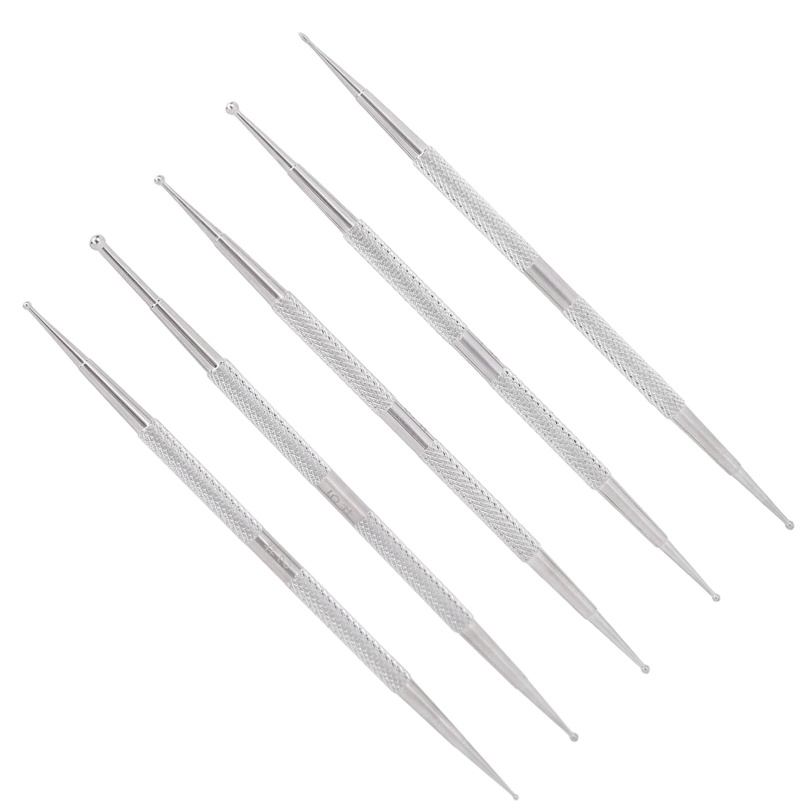 5pcs Double Headed Nail Art Dotting Pen Set - Professional Nail Painting Tool for DIY Nail Art Designs, Nail Salon Decorations (Various Sizes) - Perfect for Home Manicures, Salon Nail Art & Creative Nail Designs