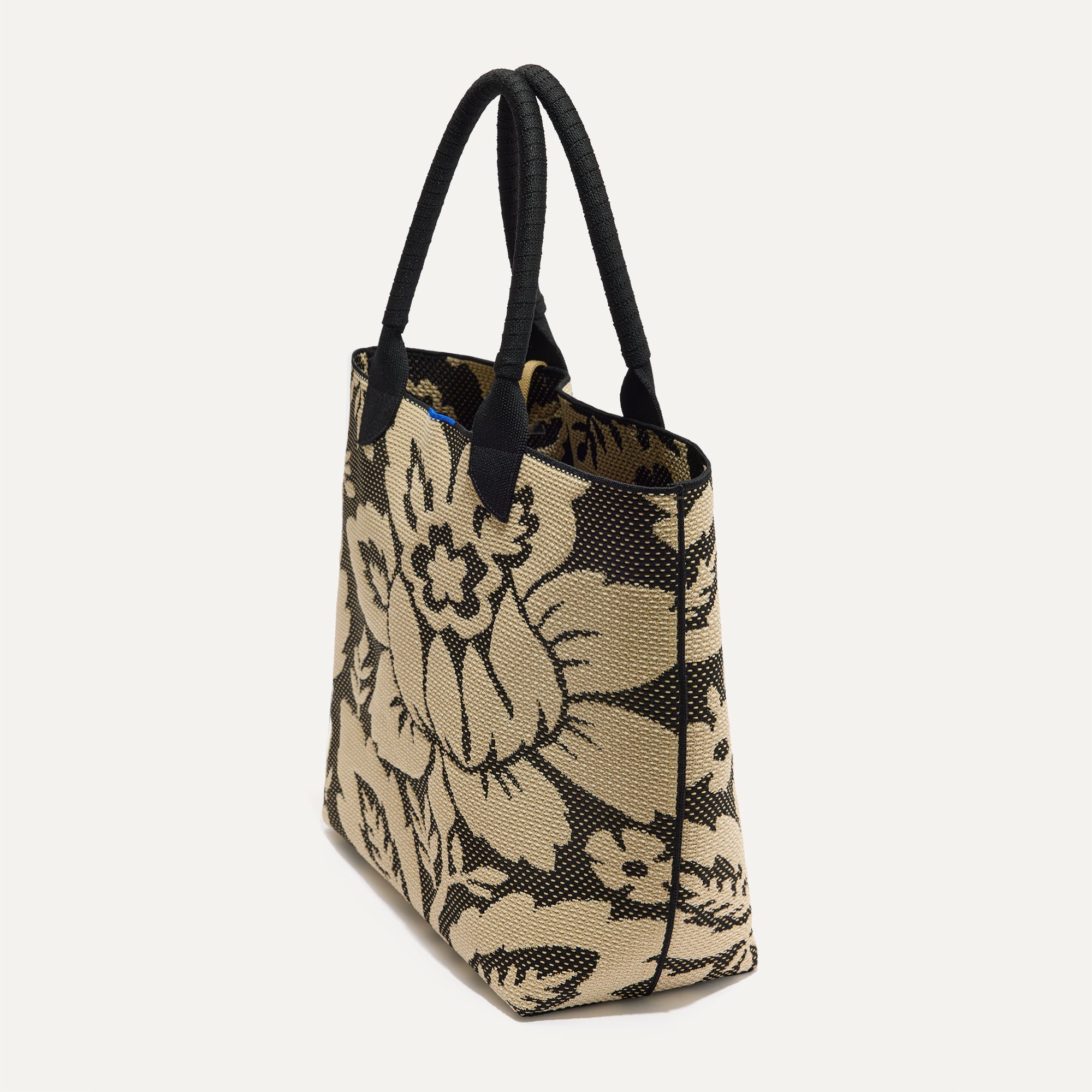 Lightweight Jardin Black Tote Bag - Stylish & Durable for Work, Travel & Shopping