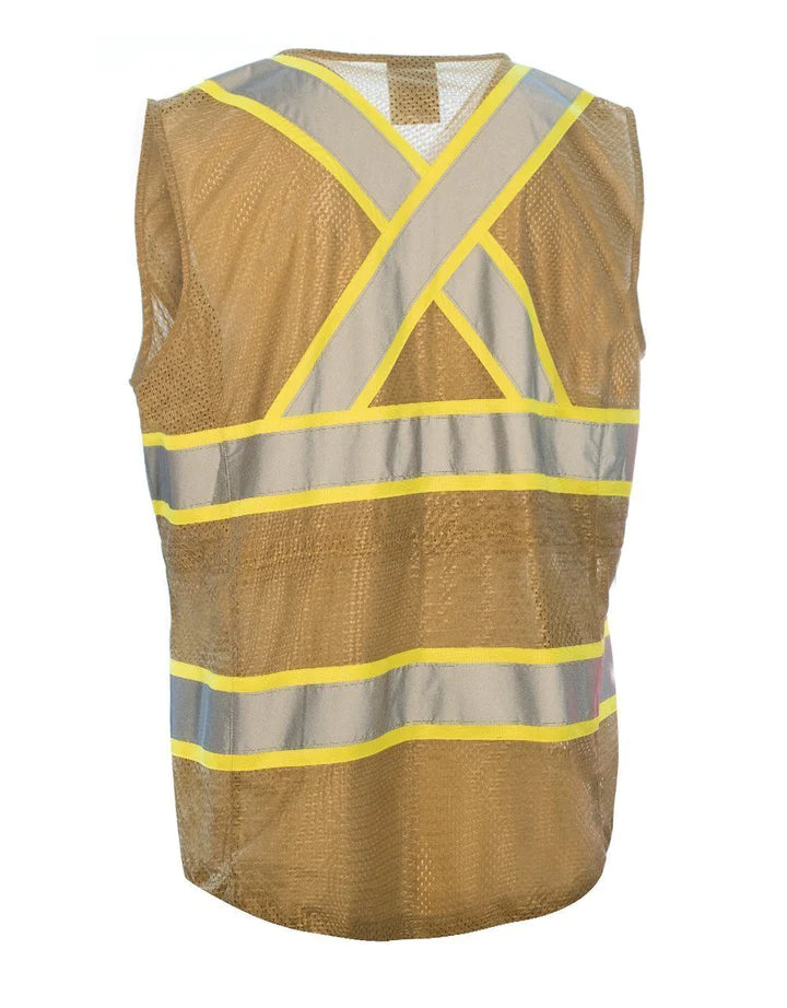 FORCEFIELD Women's High Visibility Safety Vest Reflective 022 TV66 - Perfect for Construction, Road Work & Outdoor Safety