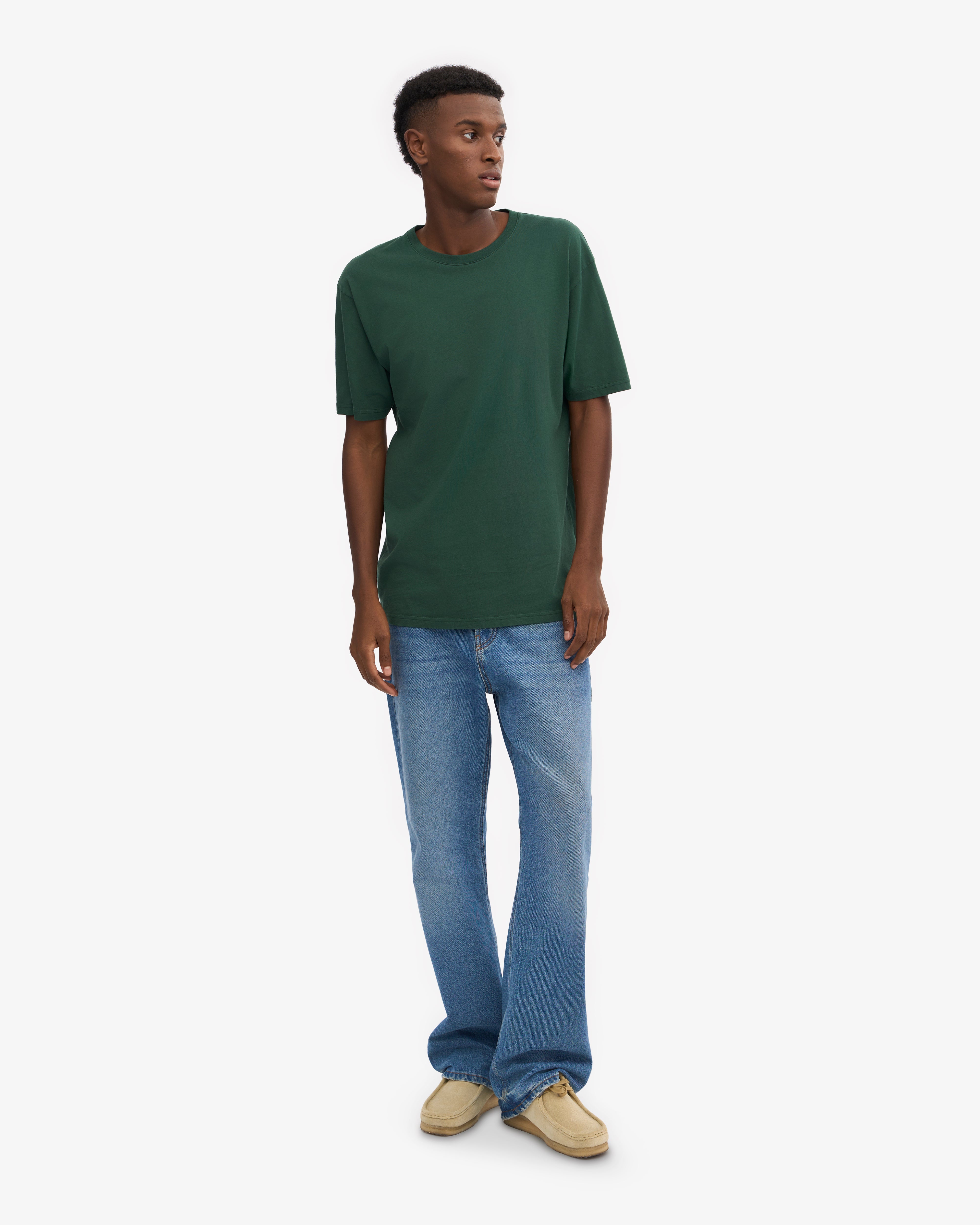 Classic Organic Cotton T-Shirt for Men & Women | Eco-Friendly Emerald Green Tee | Casual Wear, Lounge, Everyday Outfits
