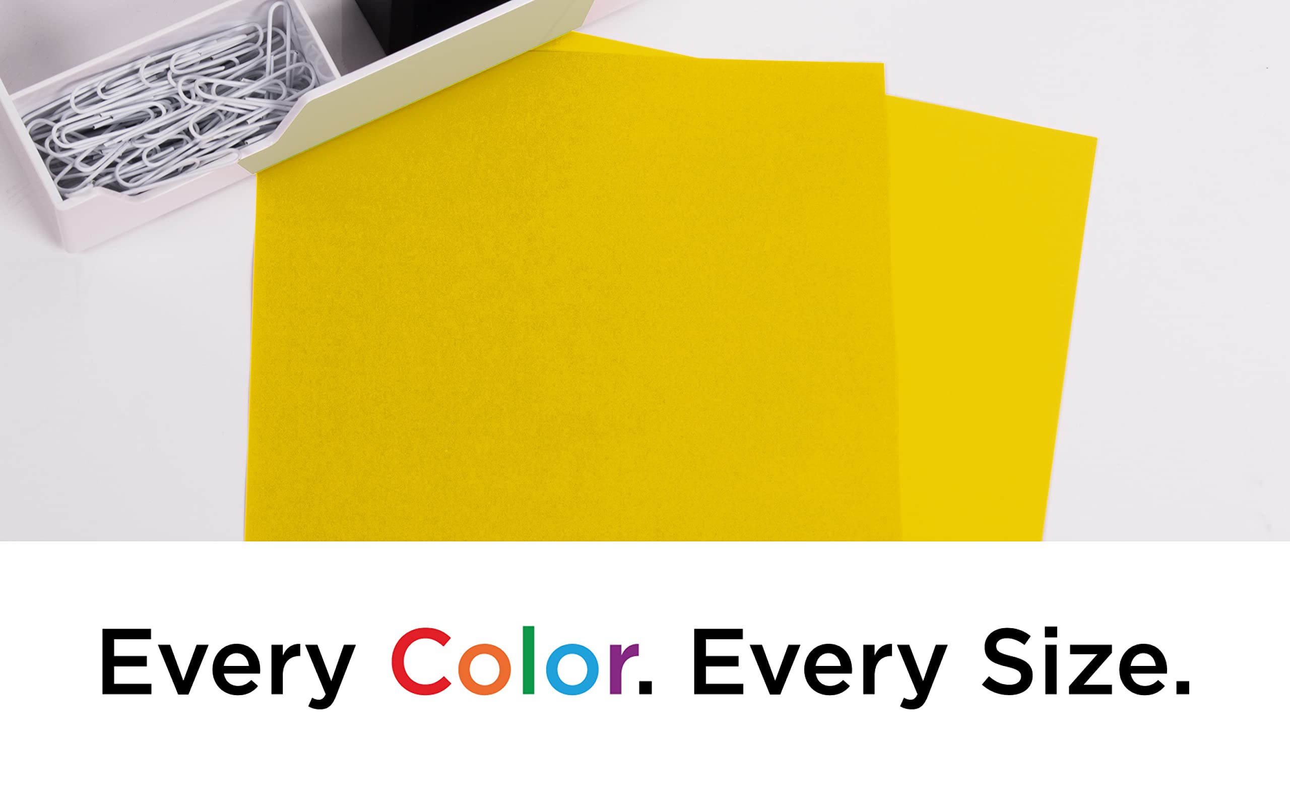 JAM PAPER Legal 65lb Cardstock - 8.5 x 14 Coverstock - 176 GSM - Yellow Recycled Paper - 50 Sheets per Pack - Perfect for Business Cards, Invitations & Craft Projects