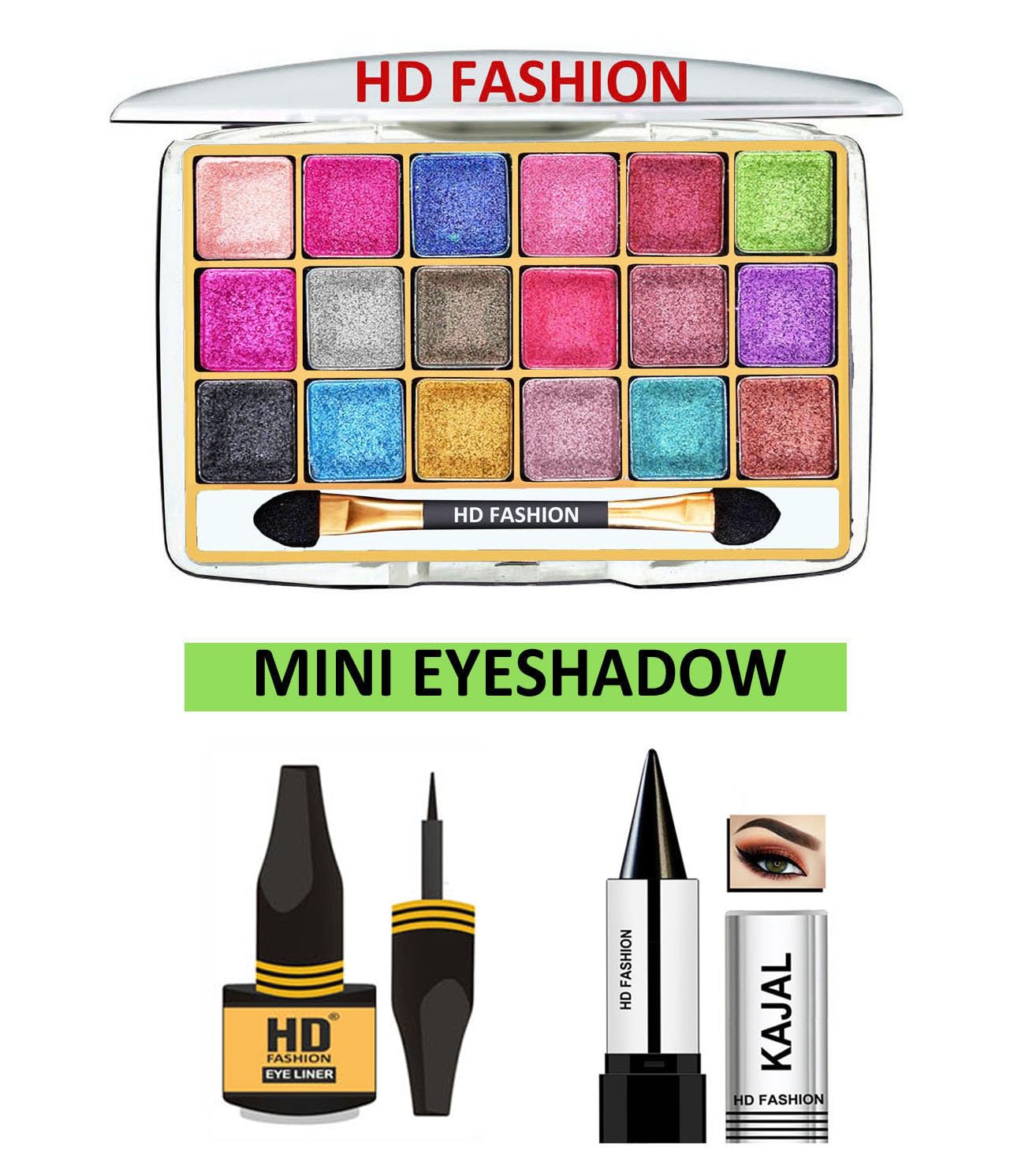 HD Fashion 15 Pcs Ultimate Radiant Glow Makeup Kit for Women - Complete Beauty Routine & Enhancement Set | Perfect for Daily Makeup, Special Occasions & Professional Use