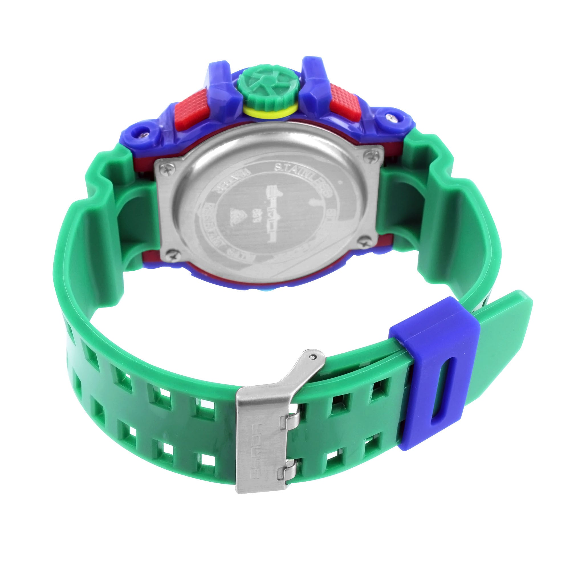 Shock Green Blue Watch - Funky Limited Edition Sport Series for Men & Women | Waterproof Digital Sports Watch for Running, Hiking & Outdoor Activities